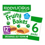 Kiddylicious Apple Fruity Bakes, 12 months+ Multipack