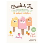 Claudi & Fin 9 Mini Greek Style Frozen Yoghurt Lollies