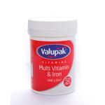 Valupak Vitamins Multivitamin & Iron Tablets 