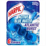 Harpic Fresh Power 6 Rim Block Atlantic Burst Toilet Cleaner