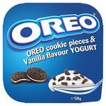Oreo Vanilla Yogurt with Cookie Pieces