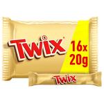 Twix Caramel & Milk Chocolate Fingers Funsize Biscuit Snack Bars Multipack