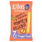 Ella's Kitchen Peach and Banana Melty Sticks Baby Snack 7+ Months