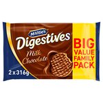 McVitie's Digestives Milk Chocolate Biscuits Twin Pack