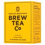 Brew Tea Co English Breakfast Tea Bags