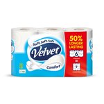 Velvet Comfort White Toilet Rolls