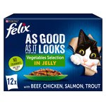 Felix As Good As it Looks Vegetable in Jelly Wet Cat Food