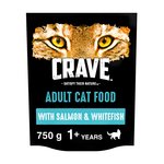 Crave Natural Grain Free Adult Dry Cat Food Salmon & Whitefish 