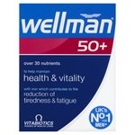 Vitabiotics Wellman 50+ Health & Vitality Reduction of Tiredness Tablets 