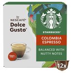 STARBUCKS Medium Colombia Coffee Pods by NESCAFE Dolce Gusto