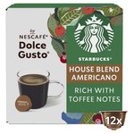 Starbucks Medium House Blend Coffee Pods Dolce Gusto 