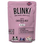 Blink Chicken Breast & Beef Fillets Wet Cat Food Pouch