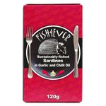 Fish 4 Ever Sardines in Organic Olive Oil, Chilli & Garlic
