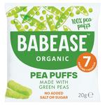 Babease Organic Baby Snack Pea Puffs, 7 mths+