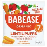 Babease Tomato, Carrot, Herbs Organic Lentil Baby Snack Puffs, 7 mths+