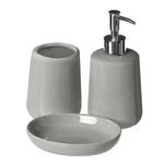 Premier Housewares Bathroom Set, Grey 