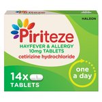 Piriteze Hayfever & Allergy Relief Antihistamine Cetirizine