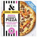 Crosta & Mollica Rustica Sourdough Pizza with Pancetta & Mushrooms