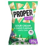 Properchips Sour Cream & Chive Lentil Chips