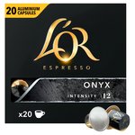 L'OR Onyx Coffee Pods x20 Intensity 12