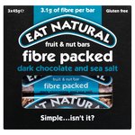 Eat Natural Fibre Packed Dark Chocolate & Sea Salt Bars