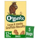 Organix Cocoa & Vanilla Organic Gruffalo Biscuits, 12 mths+ Multipack