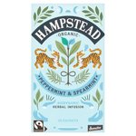Peppermint & Spearmint Tea Bags Organic Biodynamic Fairtrade Hampstead Tea