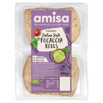 Amisa Organic Gluten Free Focaccia Rolls