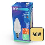 TCP Candle Coated Small Screw 40W Light Bulb
