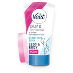 Veet In Shower Hair Removal Cream Legs Body Sensitive
