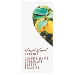 Daylesford Organic White Chocolate Dipped Lemon Biscuits