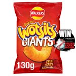 Walkers Wotsits Giants Sweet & Spicy Flamin' Hot Sharing Bag Snacks
