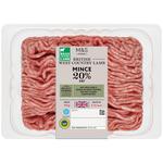 M&S Select Farms Lamb Mince 20% Fat