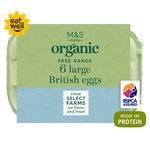 M&S Organic Free Range Large Eggs