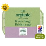 M&S Organic Free Range Very Large Eggs