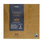 M&S Fairtrade Luxury Gold Teabags