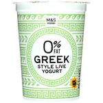 M&S Greek Style Live Yoghurt 0% Fat