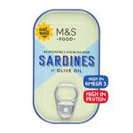 M&S Sardines in Olive Oil