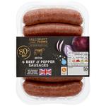 M&S 6 Aberdeen Angus Beef & Pepper Sausages