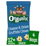 Organix Cheese & Onion Organic Gruffalo Claws, 12 mths+ Multipack