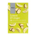 M&S Lemon & Ginger Infusion Tea Bags