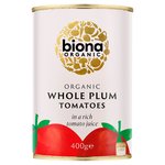 Biona Organic Whole Plum Peeled Tomatoes
