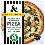 Crosta & Mollica Fiorentina Sourdough Pizza with Mushrooms & Spinach