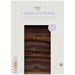 M&S 4 Chocolate Eclairs