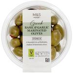 M&S Basil & Garlic Marinated Olive Selection