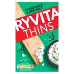 Ryvita Thins Rosemary & Sea Salt Flatbread Crackers