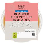 M&S Reduced Fat Roasted Red Pepper Houmous