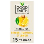 Good Earth Teabags Lemon, Ginger & Turmeric