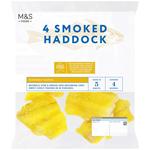 M&S 4 Smoked Haddock Fillets Frozen