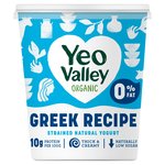 Yeo Valley Organic Greek Recipe 0% Strained Natural Yogurt 